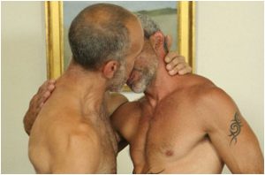 Mature Gay Kissing